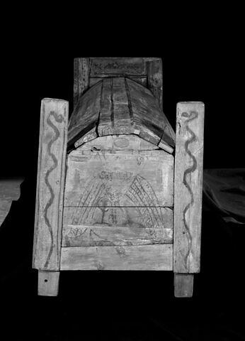 cercueil rectangulaire à poteaux d'angle ; couvercle de cercueil, image 13/15