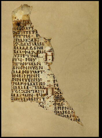 feuillet de codex ; fragment