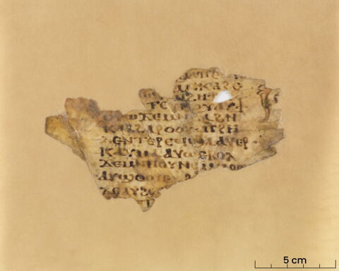 feuillet de codex ; deux fragments recollés, image 3/7