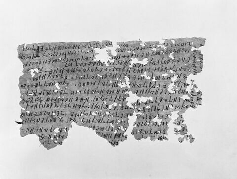papyrus documentaire ; fragment, image 2/2