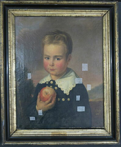 Portrait de M. Alby, enfant, à la pomme