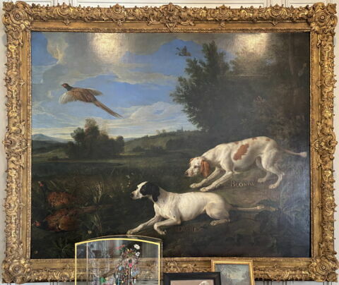 Diane et Blonde, chiennes de la meute de Louis XIV, chassant, image 2/3