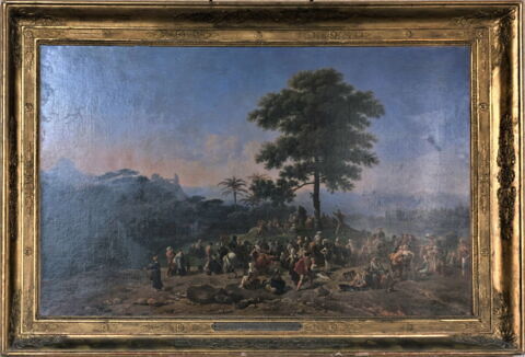 Paysage, site du Brésil, avec la prédication de saint Jean Baptiste
