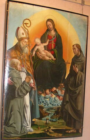 La Vierge en gloire entre saint François et saint Ambroise, image 2/4