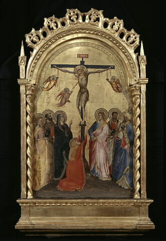 Le Calvaire avec cinq saints (Catherine, François, Marie-Madeleine, Barthélémy, saint Évêque)