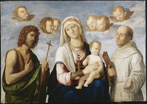 La Vierge et l'Enfant entre saint Jean Baptiste et saint François