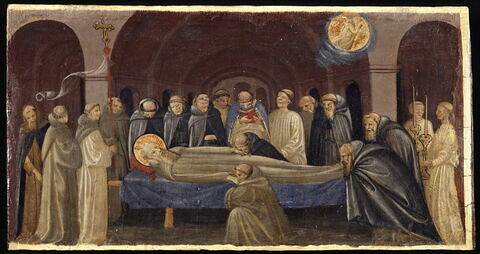 Les Funérailles de saint Jérôme (élément de la prédelle du Retable Rinieri)