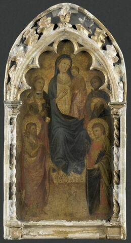 La Vierge et l'Enfant entourés de six saints