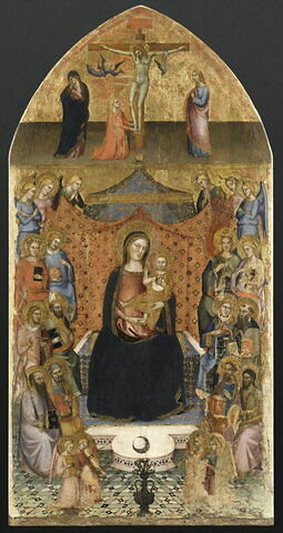 La Vierge de Majesté avec dix anges et douze saints, image 1/3