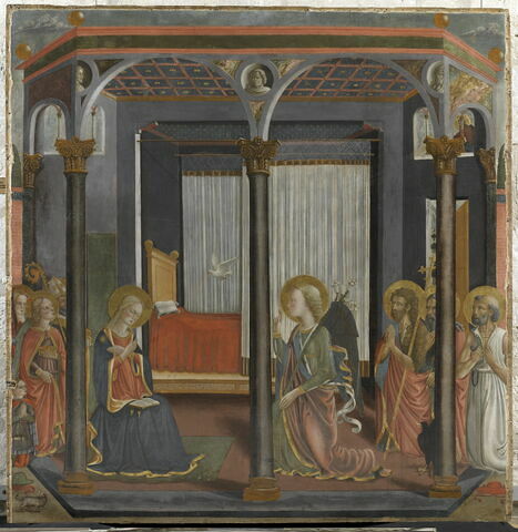 L'Annonciation avec six saints