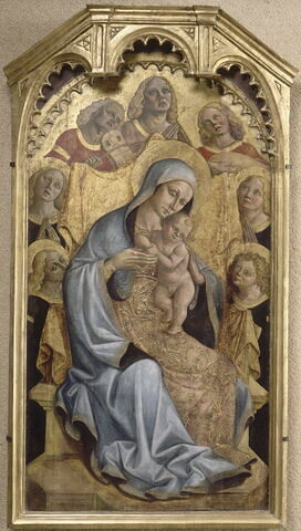 La Vierge et l'Enfant entourés d'anges