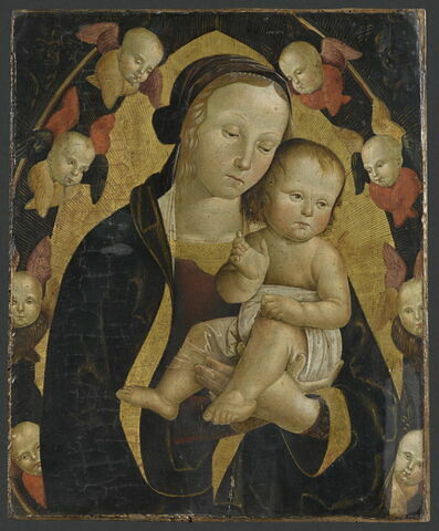 La Vierge et l'Enfant dans une gloire de séraphins
