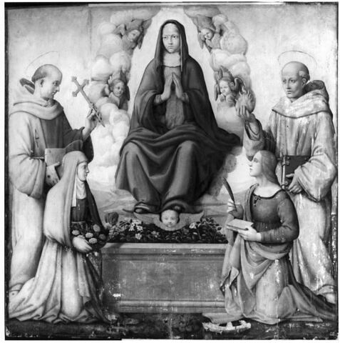 L'Assomption, avec saint François et sainte Élisabeth, saint Antoine de Padoue et sainte Catherine, image 2/2