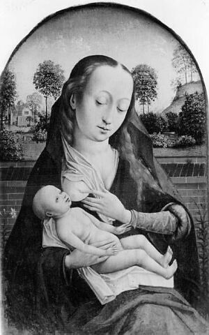 Saint Luc peignant la Vierge et l'Enfant Jésus (diptyque), image 2/4