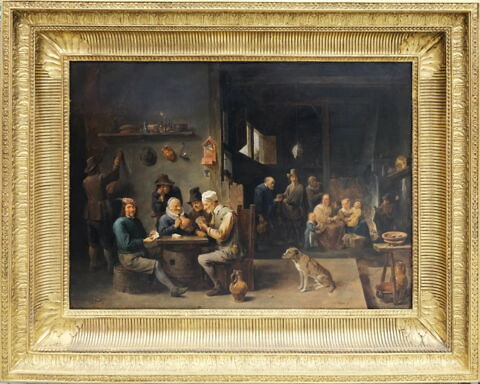 Partie de cartes dans une hôtellerie