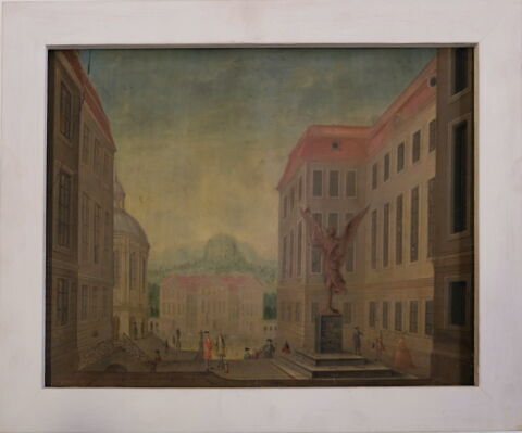 Dresde, vue urbaine avec statue de la Renommée, image 2/11