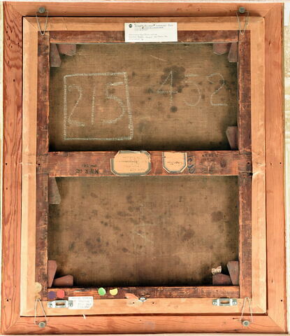 vue d'ensemble ; vue avec cadre ; dos, verso, revers, arrière © 2017 Musée du Louvre