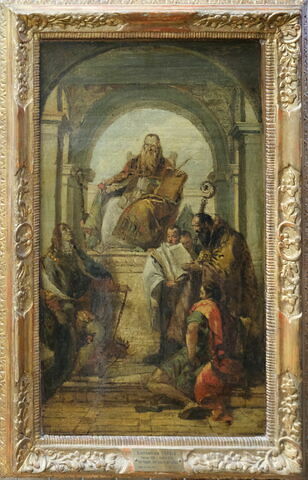 Saint Augustin, saint Louis des Français, saint Jean l'Evangéliste et un saint évêque, image 2/8