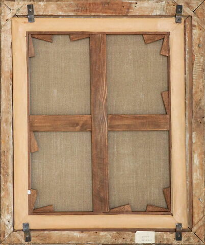 dos, verso, revers, arrière ; vue d'ensemble ; vue avec cadre © 2016 Musée du Louvre / Rizzi et Dechelette
