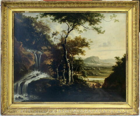 Paysage avec cascade
