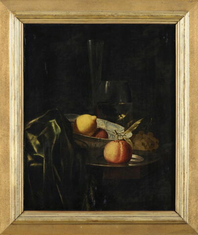 Nature morte avec pommes et citron