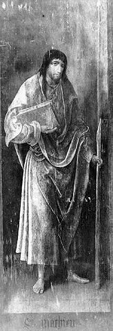 Saint Matthieu apôtre, Face externe d'un volet de retable, image 10/10