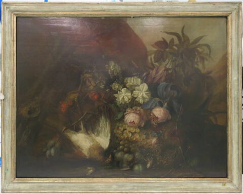 Nature morte aux roses, fruits et oiseaux morts, image 2/8