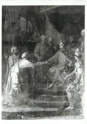 Saint Louis recevant les ambassadeurs du prince Assassins, image 3/3