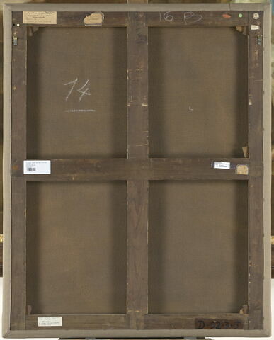 dos, verso, revers, arrière ; vue d'ensemble ; vue sans cadre © 2022 RMN-Grand Palais (musée du Louvre) / Mathieu Rabeau