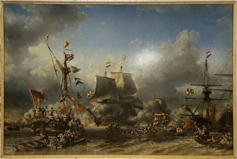 Embarquement de Ruyter et de William de Witt, au Texel, 1667, image 2/3
