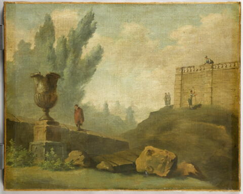 Paysage avec ruines et vase, image 1/3