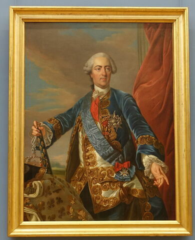 Portrait de Louis XV, vu à mi-corps