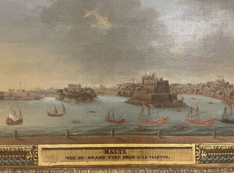 Vue du grand port prise de la Valette à Malte, image 2/4