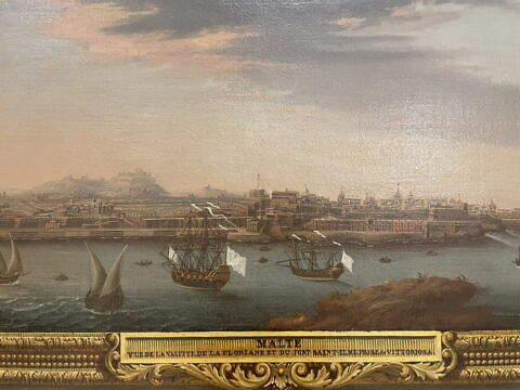 Vue de la Valette prise de Vittoriosa à Malte, image 3/4