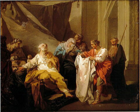 Les Frères de Joseph rapportant à leur père la tunique de Joseph, image 1/1