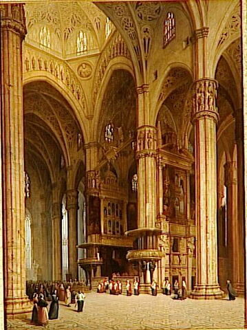 Vue intérieure de la cathédrale de Milan, image 3/3