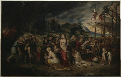 La Fuite d'Énée après l'incendie de Troie, vers 1602-1603, image 1/1