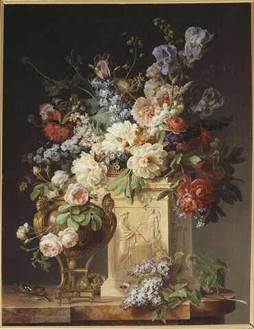 Corbeille et vase de fleurs, image 4/7