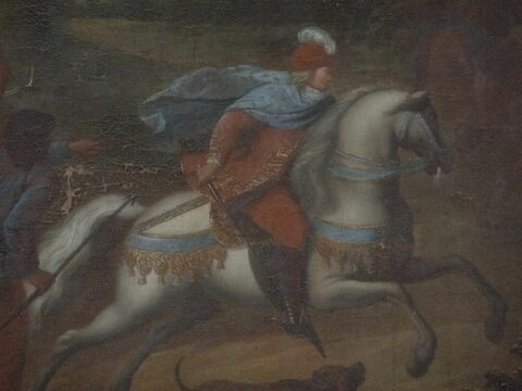Le Roi Saint Louis part de Corbeil pour venir chasser dans la forêt de Sénart, où il donne des ordres pour y bâtir l'hermitage de Notre-Dame-de-Consolation., image 3/7