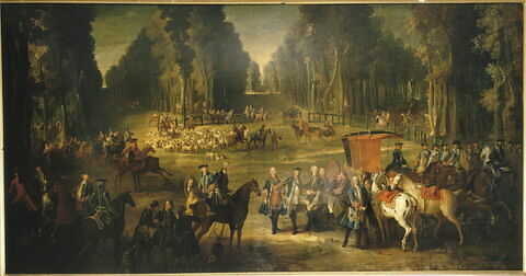 Chasse de Louis XV dans la forêt de Compiègne, le rendez-vous au Puits-du-Roi, image 1/3