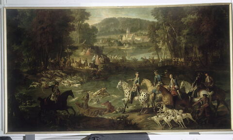 Chasse de Louis XIV dans la forêt de Compiègne ; La mort du cerf aux étangs de Saint-Jean-aux-Bois