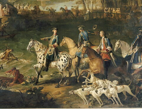 Chasse de Louis XIV dans la forêt de Compiègne ; La mort du cerf aux étangs de Saint-Jean-aux-Bois, image 3/3