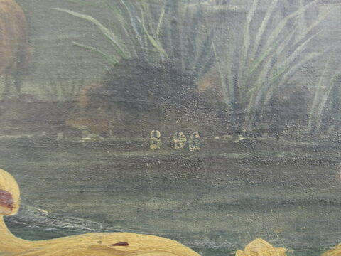 Paysage avec troupeau traversant un cours d'eau, et berger, image 3/3