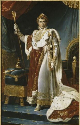 Portrait en pied de Napoléon Ier en costume du Sacre