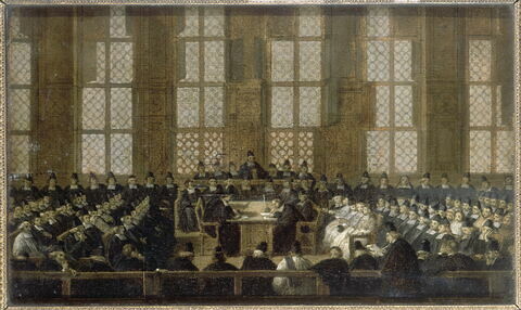 L'Appel des évêques dissidents en Sorbonne, 5 mars 1717. Esquisse