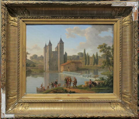 Vue du moulin de Barbaste, à une lieue de Nérac, sur la route des Landes. Henri IV et son meunier., image 1/2