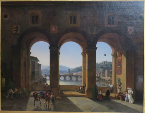 Vue prise à Florence, sur le vieux pont, image 5/6