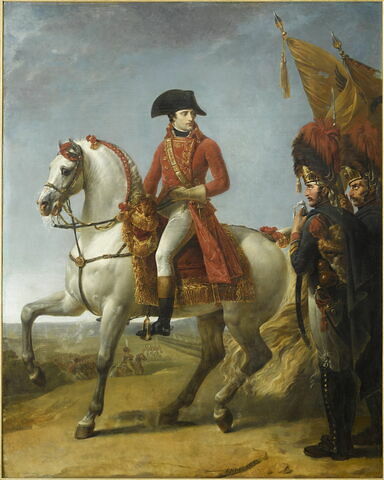 Bonaparte, Premier Consul, distribue des sabres d'honneur aux grenadiers de sa garde après la bataille de Marengo (14 juin 1800)