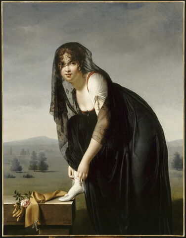 Etude de femme d'après nature, dit aussi Autoportrait de l'artiste laçant son soulier, image 4/4