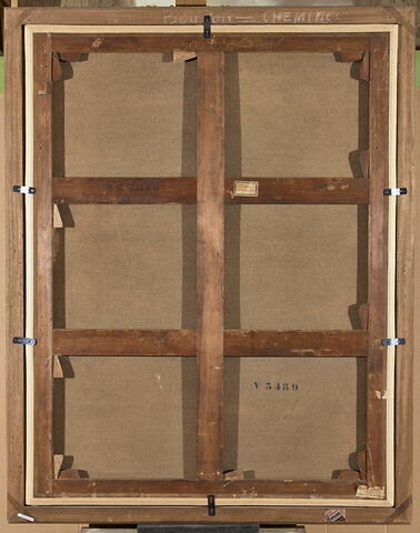dos, verso, revers, arrière ; vue d'ensemble ; vue avec cadre © 2016 Musée du Louvre / Christophe Fouin
